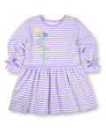 Knit Dress With Heart Flowers