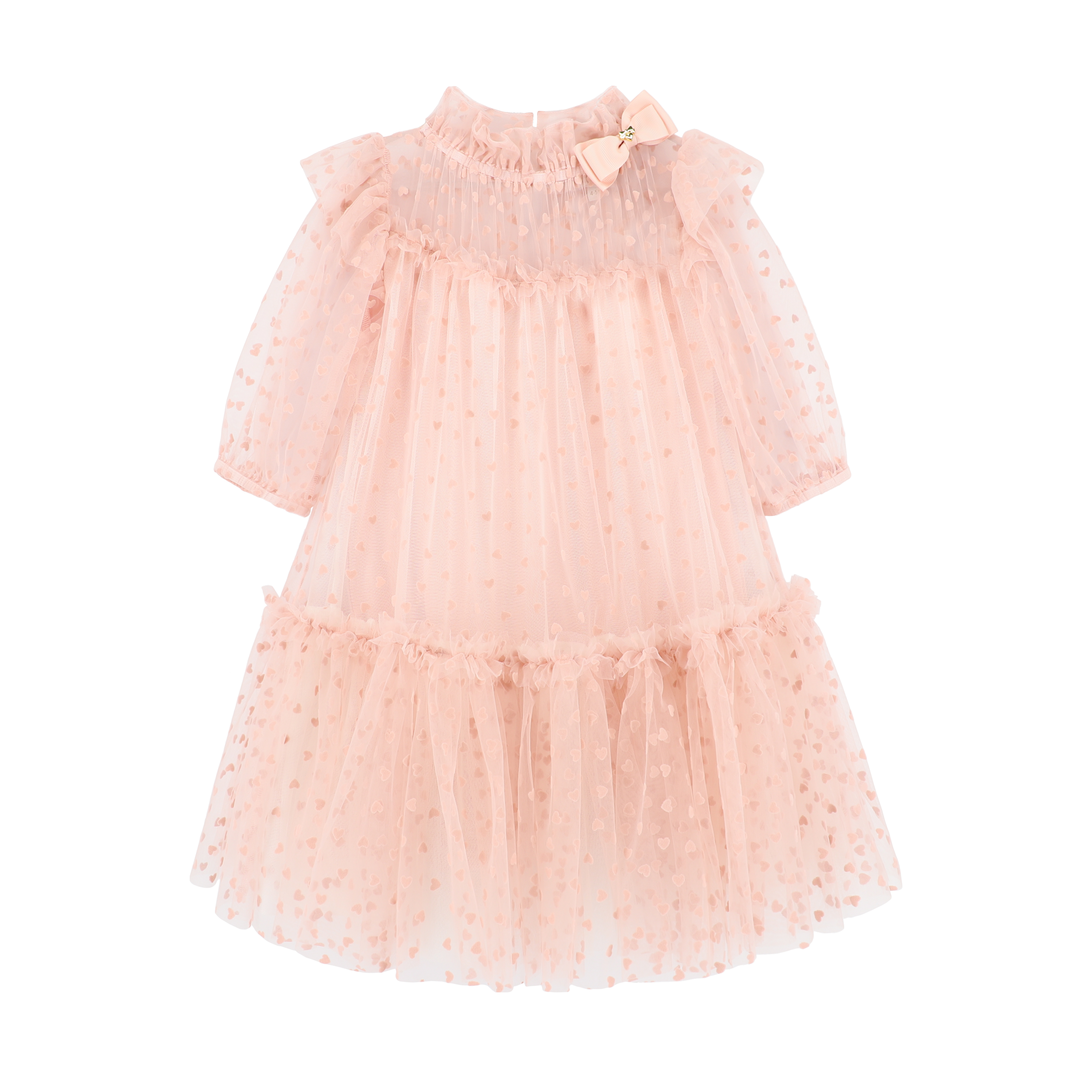 Myrtle Flock Hearts Tulle Dress