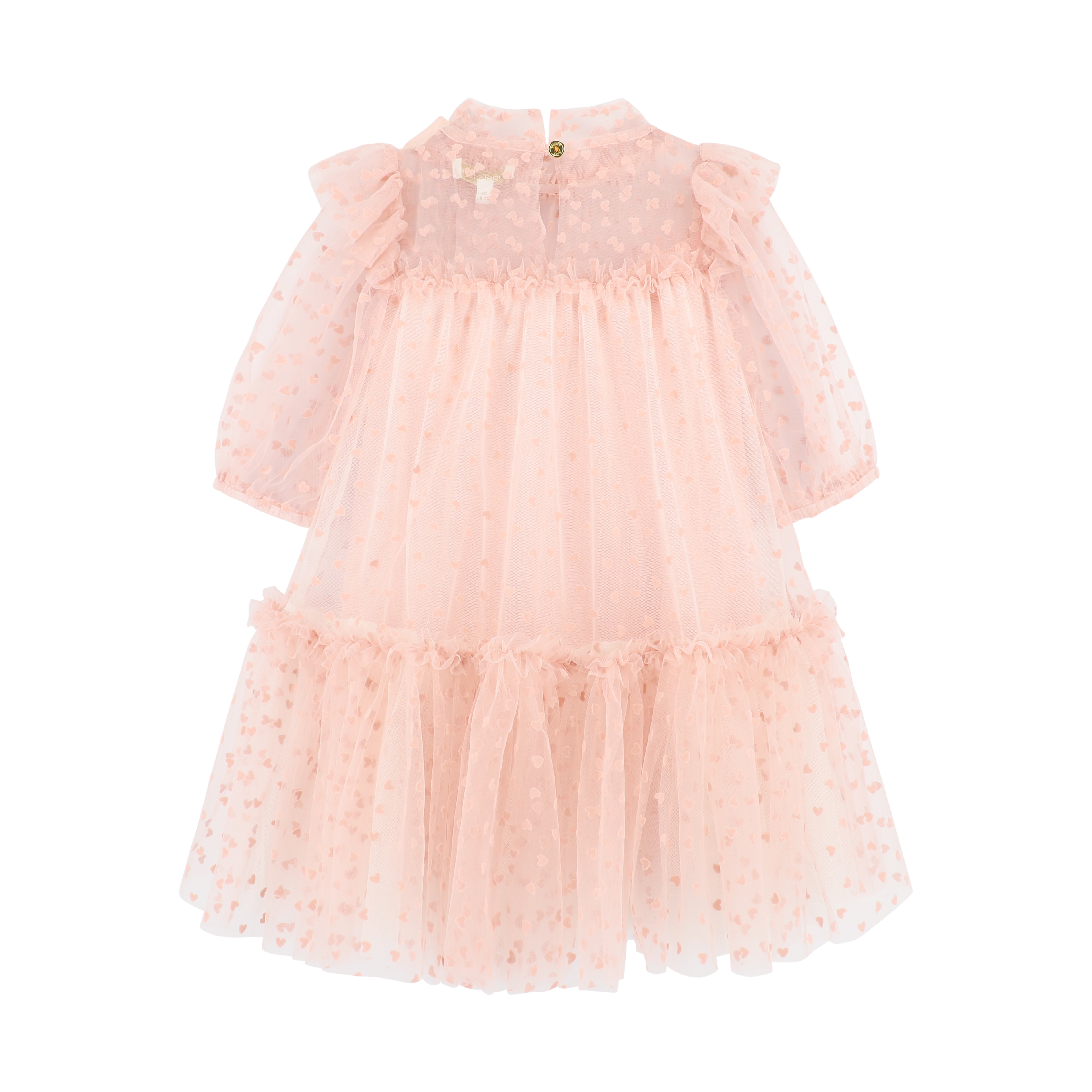 Myrtle Flock Hearts Tulle Dress
